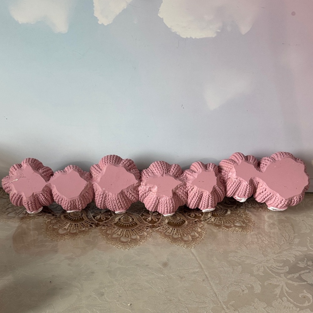Harvest Pink Knitted Pumpkins Decor (resin) - Picture 3 of 11